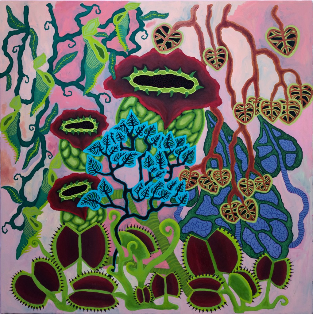 Jess Callen Flies beautiful nightmare acrylic on canvas 1525x1525 B